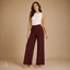Women's High-Waist Wide-Leg with Pockets Relaxed Full-Length Trousers