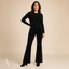 Women's High-Waist with Slim Fit Through Thigh Flared Trousers