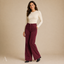 Women's High-Waist with Slim Fit Through Thigh Flared Trousers