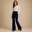 Women's High-Waist with Slim Fit Through Thigh Flared Trousers