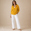 Women's Hooded Button-Front Long-Sleeve Relaxed Cardigan