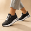 Women's Lace-Up with Side Zip and Contrast Stitching Platform Sneakers