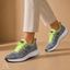 Women's Lightweight Lace-Up with Padded Collar Low-Top Walking Sneakers
