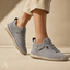 Women's Low-Top Elastic-Lace Hook-and-Loop Strap Casual Sneakers