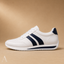 Women's Low-Top Lace-Up with Side Stripes and Padded Collar Sneakers