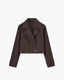 Women's Cropped Double Breasted Trench Jacket