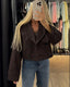 Women's Cropped Double Breasted Trench Jacket