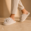 Women's Open-Back Ribbed with Oversized Bow Detail House Slippers