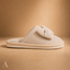 Women's Open-Back Ribbed with Oversized Bow Detail House Slippers