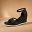 Women's Open-Toe with Adjustable Ankle Strap Platform Wedge Sandals