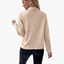 Women's Draped Lapels Zip Pockets Jacket