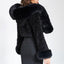 Women's Cropped Hooded Faux Fur Jacket