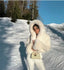 Women's Cropped Hooded Faux Fur Jacket