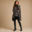 Women's Oversized with Asymmetric High-Low Hem Turtleneck Sweater