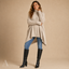 Women's Oversized with Asymmetric High-Low Hem Turtleneck Sweater
