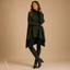 Women's Oversized with Asymmetric High-Low Hem Turtleneck Sweater