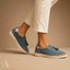 Women's Perforated Tassel with Thick Stitched Sole Slip-On Loafers