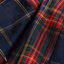 Women's Plaid Pleated Kilt with High Slit and Buckle Waist Midi Skirt