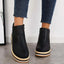 Women's Platform with Side-Zip Closure Wedge Ankle Boots