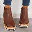 Women's Platform with Side-Zip Closure Wedge Ankle Boots