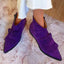 Women's Pointed-Toe Fringe Slip-On Low-Cut Western Ankle Boots