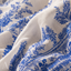 Women's Printed Blue Porcelain Print V-Neck Kaftan Maxi Dress