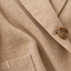 Women's Relaxed Herringbone Notch-Lapel Lightweight Blazer Jacket