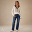 Women's Relaxed Hooded Button-Neck Long-Sleeve Pullover Sweater