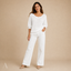 Women's Relaxed Scoop-Neck with 3/4 Balloon Sleeves Sweater