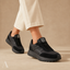 Women's Retro Lace-Up with Lugged Sole Low-Top Sneakers