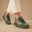 Women's Retro Lace-Up with Lugged Sole Low-Top Sneakers