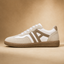 Women's Retro Low-Top Lace-Up with Layered Panel Design Sneakers
