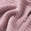 Women's Ribbed Half-Zip with Long Sleeves Stand-Collar Pullover Sweater