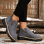 Women's Side-Zip with Low Block Heel and Chunky Lug Sole Ankle Boots