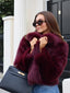Women's Chic Soft Faux Fur Wide Collar Jacket