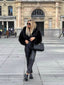 Women's Chic Soft Faux Fur Wide Collar Jacket