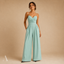 Women's Spaghetti Strap Pleated Wide Leg Jumpsuit