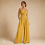 Women's Spaghetti Strap Pleated Wide Leg Jumpsuit