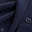 Women's Stand Collar Blazer and Wide-Leg Trousers Two-Piece Suit