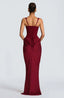 Women's Structured Corset Maxi Dress