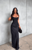 Women's Structured Corset Maxi Dress