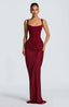 Women's Structured Corset Maxi Dress