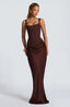 Women's Structured Corset Maxi Dress