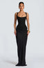 Women's Structured Corset Maxi Dress