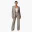 Women's Formal Blazer and Wide Leg Trousers Set