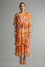 Women's Summer Wedding Guest Floral Tiered Wrap Maxi Dress