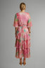 Women's Summer Wedding Guest Floral Tiered Wrap Maxi Dress