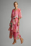 Women's Summer Wedding Guest Floral Tiered Wrap Maxi Dress