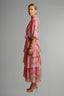 Women's Summer Wedding Guest Floral Tiered Wrap Maxi Dress