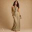 Women's Summer Wedding Halter Neck Crossover Backless Maxi Dress
